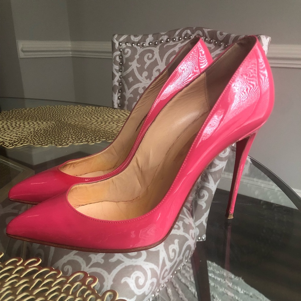 Authentic Christian Louboutin Hot Pink Pigalle